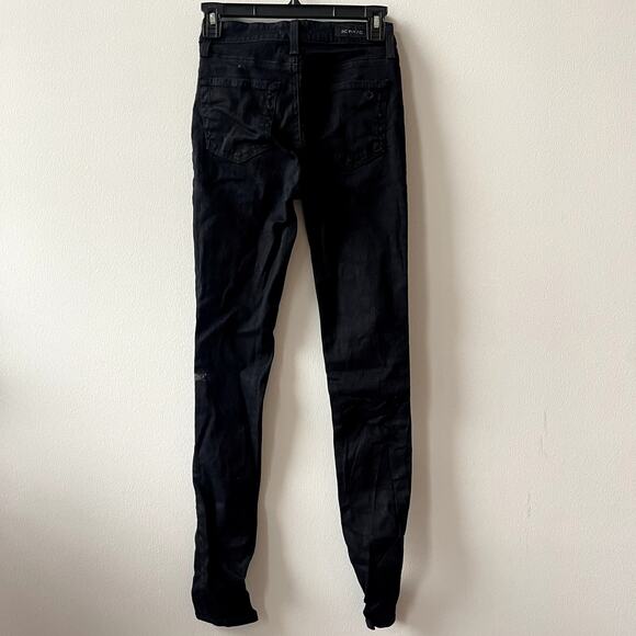 Alexa Chung x AG High Waist Black Skinny Jeans - 24 - Picture 4 of 12